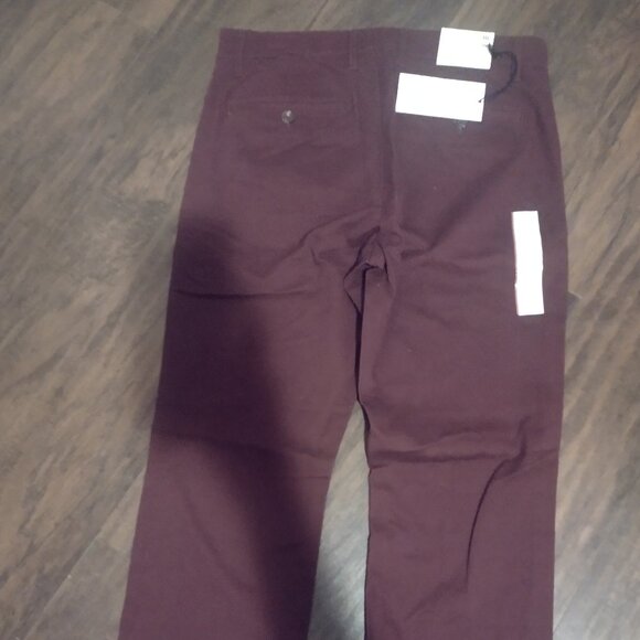 Goodefellow and Company maroon mens casual pants 30 30 new with tags - Picture 1 of 4